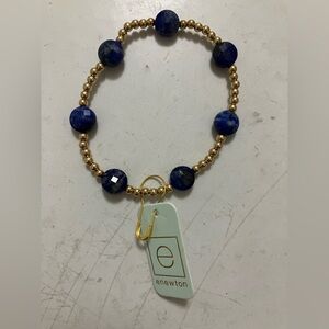 Enewton Admire Gold Lapis Blue 3mm Bracelet size 6.25 NWT